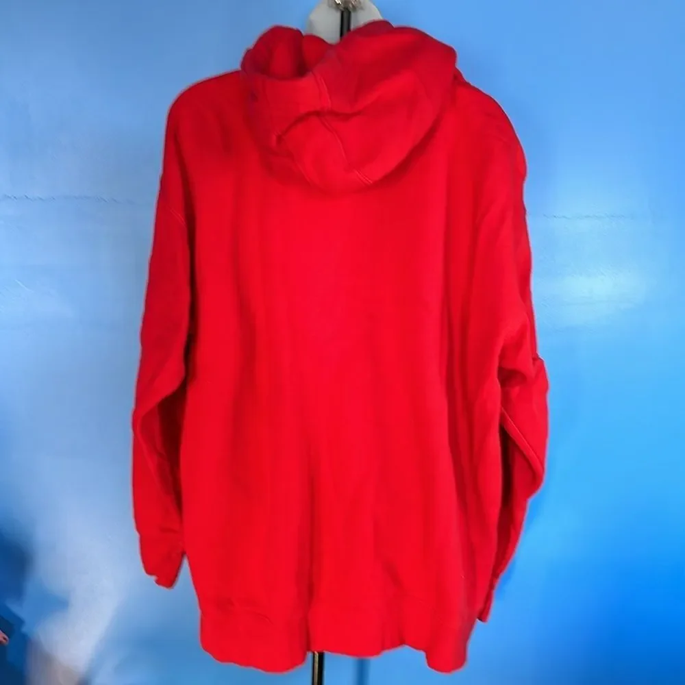 Men's XL Santoyo's Barbershop Red Hooded Pullover Sweatshirt
